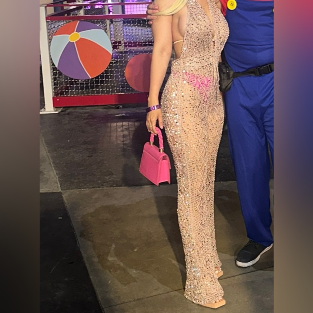 Retrofete Jumpsuit Rose Gold Sequin!!